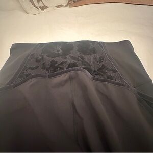 Lululemon Black High-Rise Pants w/ Velvet Panel Detail | Tag Removed